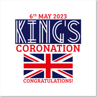 King’s Coronation, 6th May 2023 – Congratulations (Navy) Posters and Art